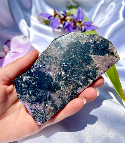 rare russian charoite slab