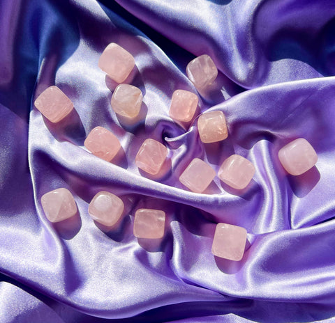 Rose quartz tumble